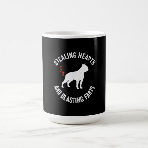 Heilung und Strahlen von Furzen Boston Terrier Kaffeetasse