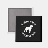 Heilung und Strahlen von Furzen Boston Terrier Magnet (Vorderseite/Rückseite)