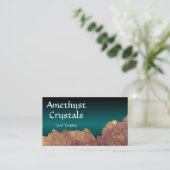 Heilung von Amethyst-Kristallen Visitenkarte (Stehend Vorderseite)