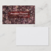 Heilung von Amethyst-Kristallen Visitenkarte (Vorne/Hinten)