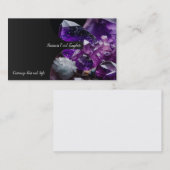Heilung von Juwelen Amethyst-Kristallen Visitenkarte (Vorne/Hinten)