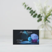 Heilung von Kristallen in der blauen Lichtmassage  Visitenkarte (Stehend Vorderseite)