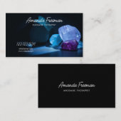 Heilung von Kristallen in der blauen Lichtmassage Visitenkarte (Vorne/Hinten)