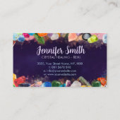 Heilung von Kristallen und Edelsteinen und Farbspr Visitenkarte (Rückseite)