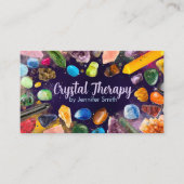 Heilung von Kristallen und Edelsteinen und Farbspr Visitenkarte (Vorderseite)
