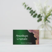 Heilung von Quarzkristallen Visitenkarte (Stehend Vorderseite)