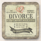 Heilung, was dich belastet - Scheidung Spaß Getränkeuntersetzer (Vorderseite)