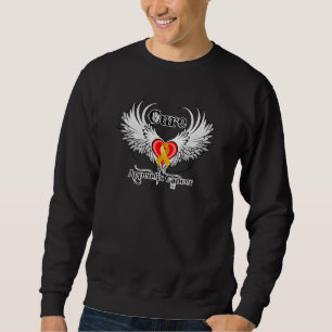 Heilungs-Anhang-Krebs-Herz-Tätowierungs-Flügel Sweatshirt