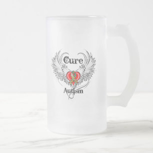 Heilungs-Autismus Mattglas Bierglas