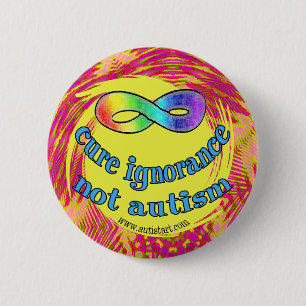 Heilungs-Ignoranz-nicht Autismus-Knöpfe Button