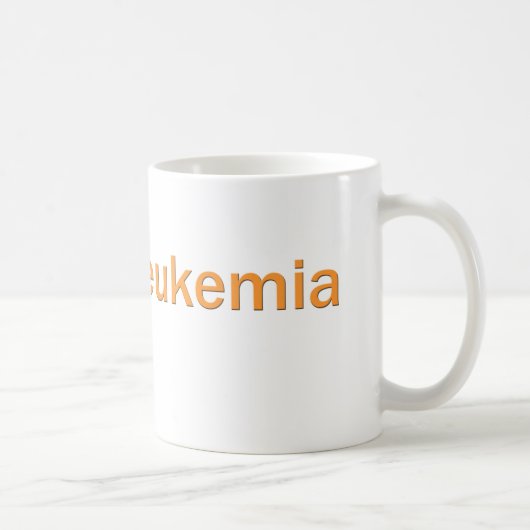 Heilungs-Leukämie-orange Band-Kaffee-Tasse Kaffeetasse (Rechts)