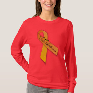 Heilungs-Leukämie-orange Band mit T-Shirt