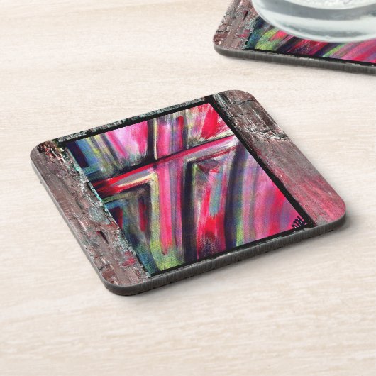 Heilungskreuz Getränkeuntersetzer (Linke Seite)