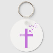 Heilungskreuz mit Tauben Schlüsselanhänger (Rückseite)