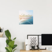 Heilungsprozess Poster – Minimalistische Inspirati (Heimbüro)