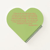 Heilverse Schlichtes Herz Notizblock (Rückseite)