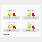 Heilvögel Rechteckiger Aufkleber (Blatt)