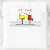 Heilvögel Rechteckiger Aufkleber (Tasche)