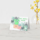 Heilwünsche werden bald gut karte (Gelbe Blume)