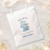 Heim-Bäckerei Blaue-Blumen-Mixer Geschenktütchen (Ausgeschnitten)