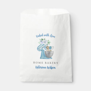 Heim-Bäckerei Blaue-Blumen-Mixer Geschenktütchen