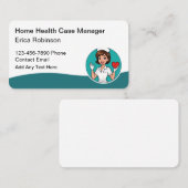Heim Gesundheitsfallmanager Registrierte Pflegefac Visitenkarte (Vorne/Hinten)