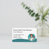 Heim Gesundheitsfallmanager Registrierte Pflegefac Visitenkarte (Stehend Vorderseite)
