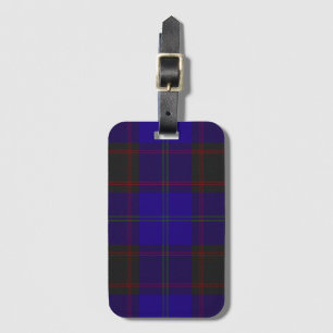 Heim Hume Clan Navy und grüner Highland-Karo Gepäckanhänger