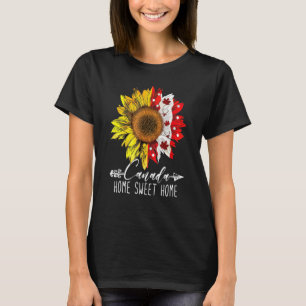 Heim Kanada-Tag Ahorn Sonnenblume 1. Juli Unabhäng T-Shirt