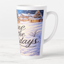 'Heim zu den Feiertagen' Latte-Mug Milchtasse