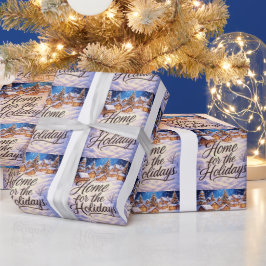 'Heim zur Weihnachtszeit' Geschenkpapier