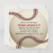 Heimat Baseball Geburtstag Einladung (Rückseite)