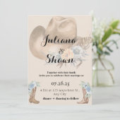 Heimat Country Wedding Feiertagskarte (Stehend Vorderseite)