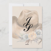 Heimat Country Wedding Feiertagskarte (Rückseite)