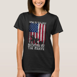Heimat der Freien wegen der Tapferen Not Ame T-Shirt