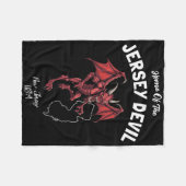 Heimat des Jersey Devil New Jersey USA Kryptid Fleecedecke (Vorderseite (Horizontal))