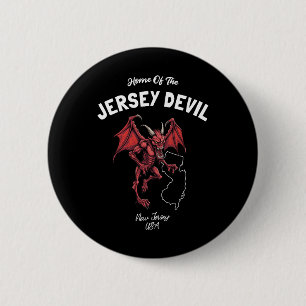 Heimat des Jersey Teufels New Jersey USA Kryptid Button