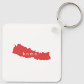 Heimat ist Nepal Schlüsselanhänger (Rückseite)