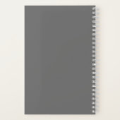 Heimat mit Liebe-Grau-Rezept-Notebook Notizblock (Rückseite)