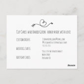 Heimat mit Liebe | Imitats Kraft Paper| Heart Arro Postkarte (Rückseite)