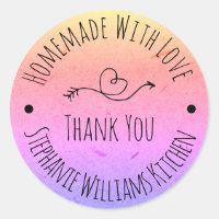 Heimat mit Liebe | Rainbow Kraft Paper Danke