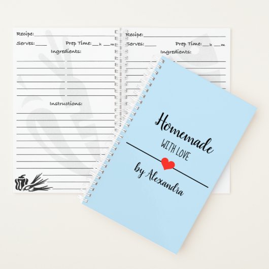 Heimat mit Liebe-Rezept-Notebook Notizblock (Innen)