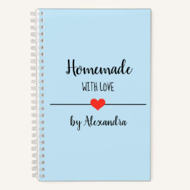 Heimat mit Liebe-Rezept-Notebook Notizblock