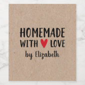 Heimat mit Liebe Weinetikett (Einzelnes Label)