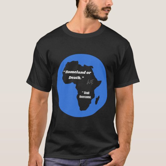 " Heimat oder Tod Wir werden überwinden." T-Shirt (Vorderseite)