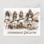 Heimat Security Apache Postkarte (Vorderseite)