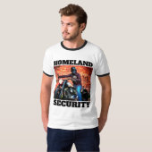 HEIMAT SECURITY BIKER MOTORRÄDER T - SHIRT (Vorne ganz)