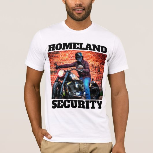 HEIMAT SECURITY BIKER MOTORRÄDER T - SHIRT (Vorderseite)