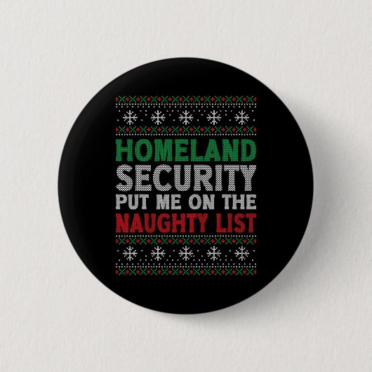 Heimat Security hat mich auf eine unheilvolle List Button (Vorderseite)