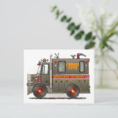 Heimat Security Truck Postkarte (Stehend Vorderseite)